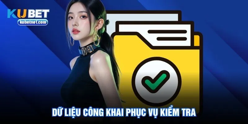 Dữ liệu công khai phục vụ kiểm tra Dữ liệu công khai phục vụ kiểm tra
