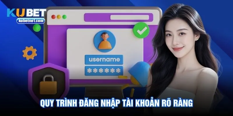 Quy trình đăng nhập tài khoản rõ ràng